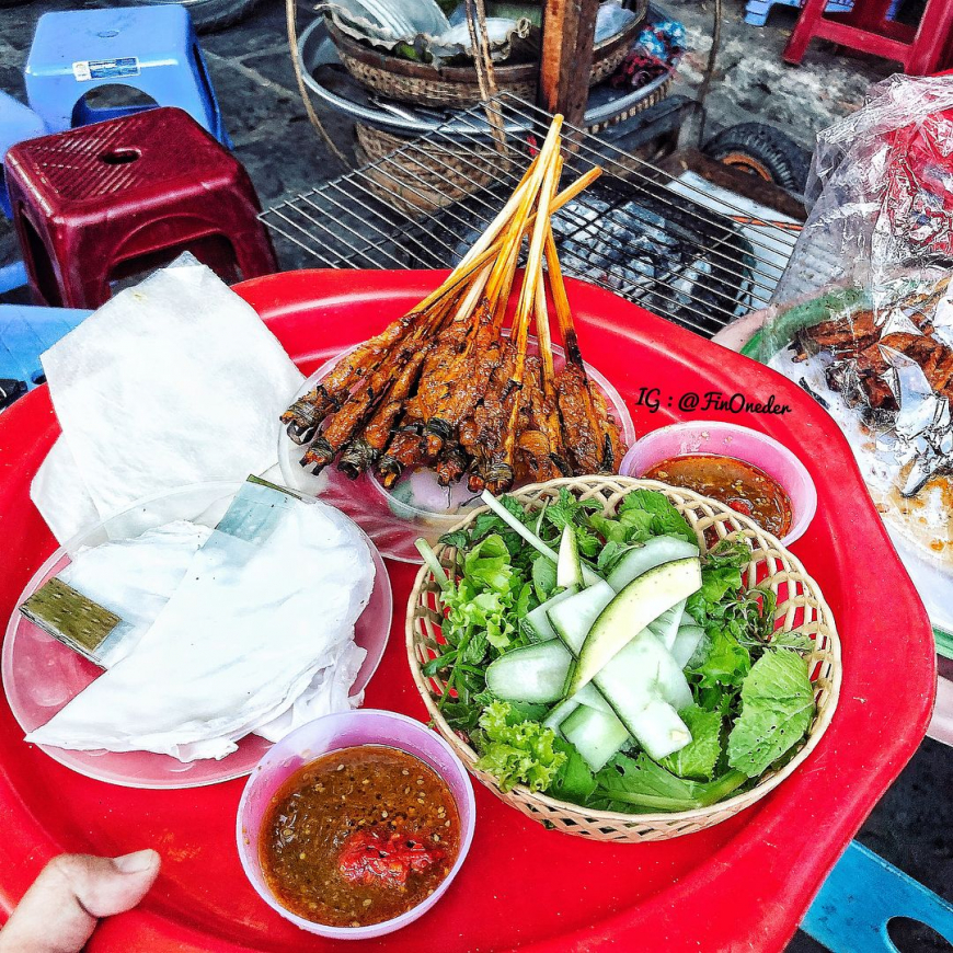 grilled pork spring roll hoi an