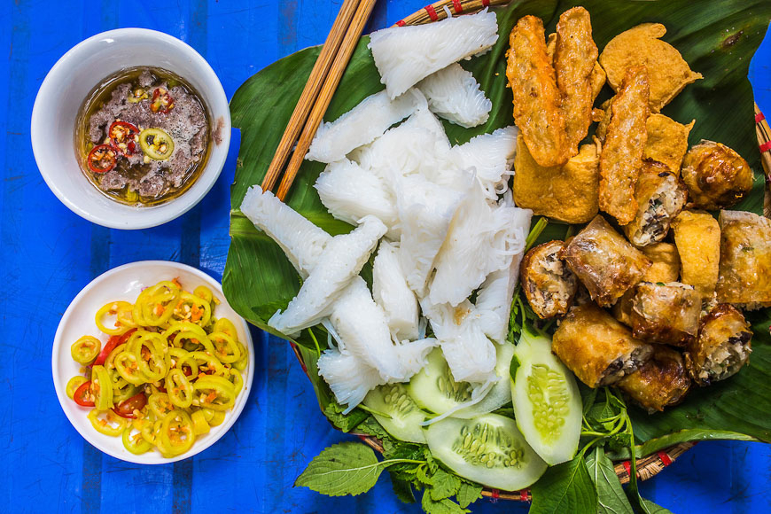 fried tofu noodles with fermented shrimp paste