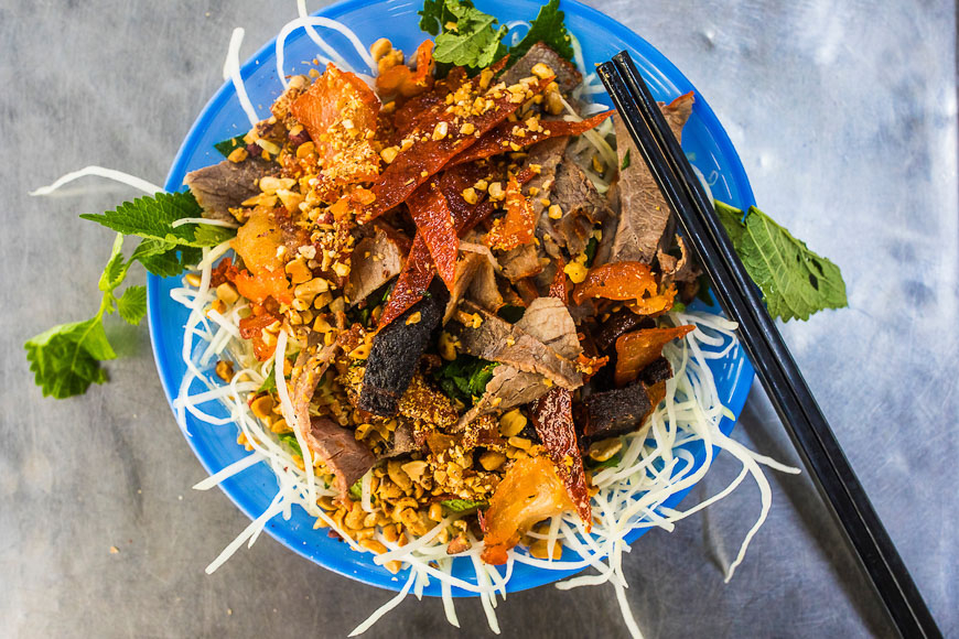 beef jerky salad hanoi